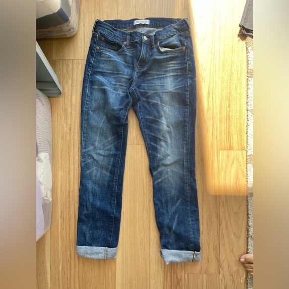 Madewell Slim Boyfriend Jeans Medium Wash - Picture 3 of 8